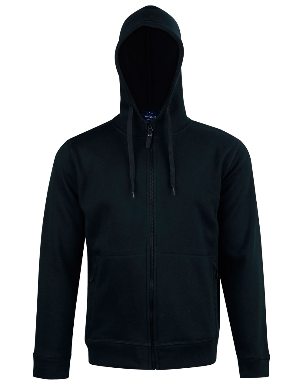 Men's Full Zip Contrast Fleece Hoodie - Image 3