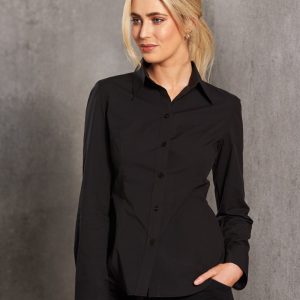 Women's Cotton/Poly Stretch L/S Shirt
