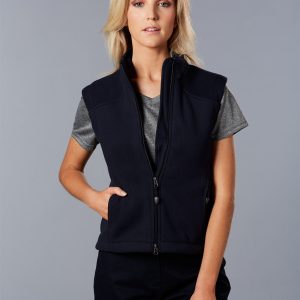 Ladies' bonded  Polar fleece vest