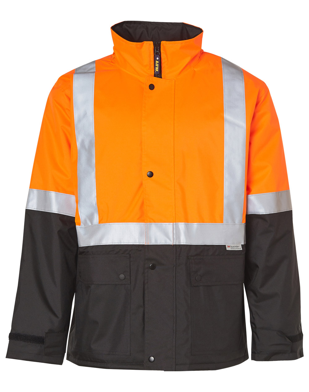 Hi-Vis Two Tone Rain Proof Quilted Safety Jacket With 3M Tapes - Image 3