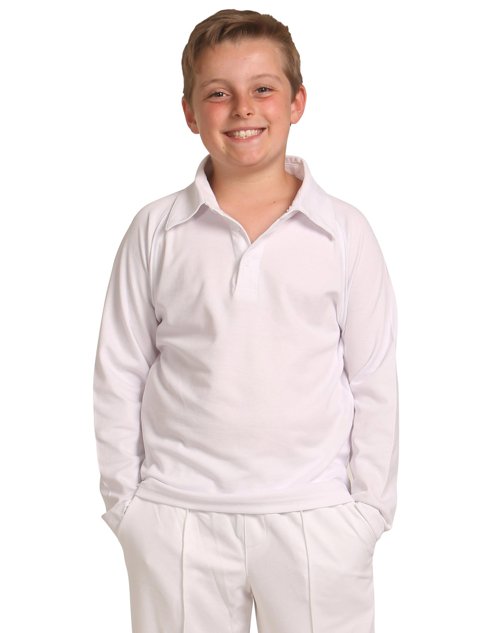 Kid's L/S Truedry mesh knit cricket - Image 5